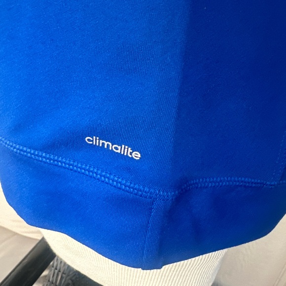 adidas 🏀 Women’s Blue Heather ClimaLite ‘KU JAYHAWKS’ Performance Half Zip - S - Picture 11 of 13